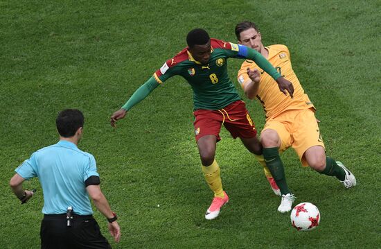 Football. 2017 FIFA Confederations Cup. Cameroon vs. Australia