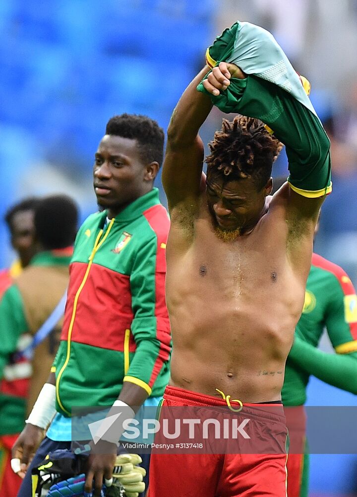 Football. 2017 FIFA Confederations Cup. Cameroon vs. Australia