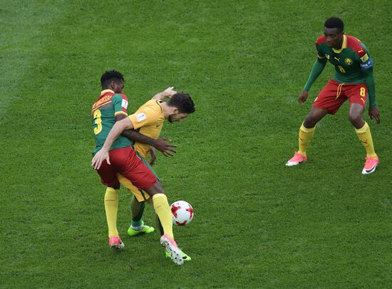 Football. 2017 FIFA Confederations Cup. Cameroon vs. Australia