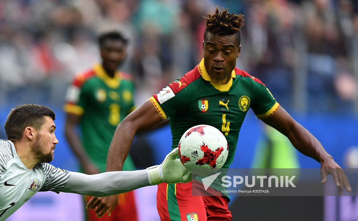 Football. 2017 FIFA Confederations Cup. Cameroon vs. Australia