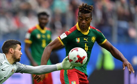 Football. 2017 FIFA Confederations Cup. Cameroon vs. Australia