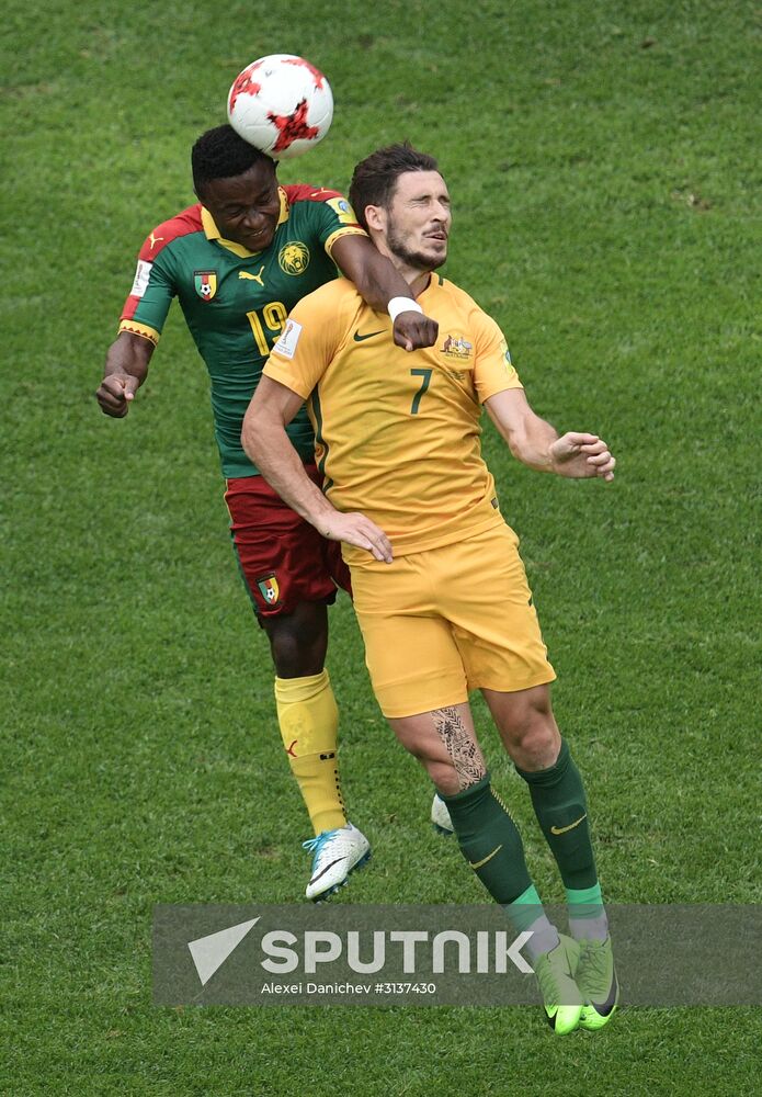 Football. 2017 FIFA Confederations Cup. Cameroon vs. Australia