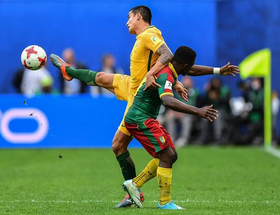 Football. 2017 FIFA Confederations Cup. Cameroon vs. Australia