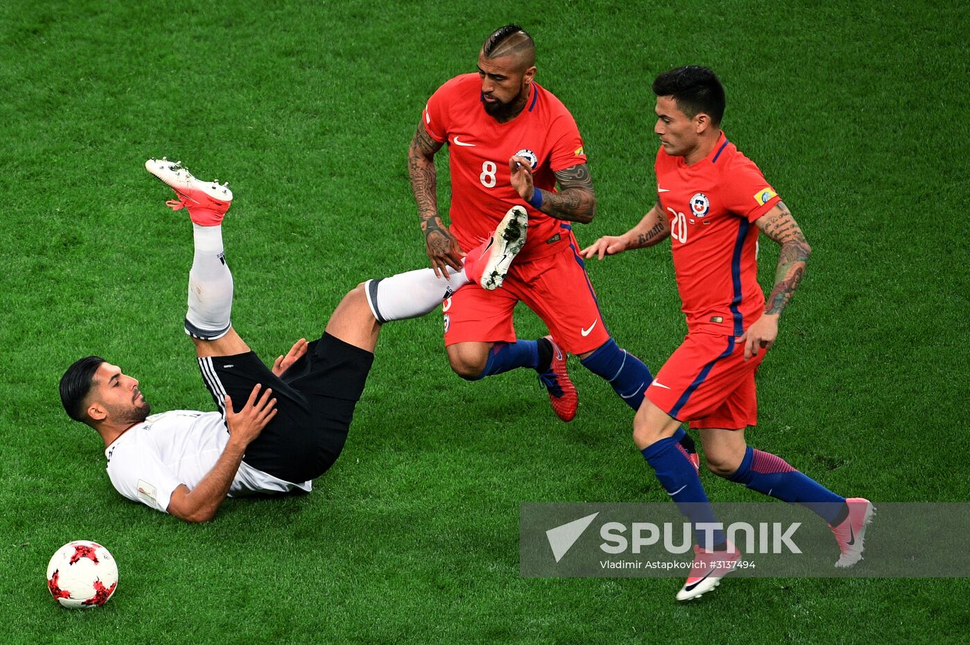 Football. 2017 FIFA Confederations Cup. Germany vs. Chile