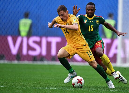 Football. 2017 FIFA Confederations Cup. Cameroon vs. Australia