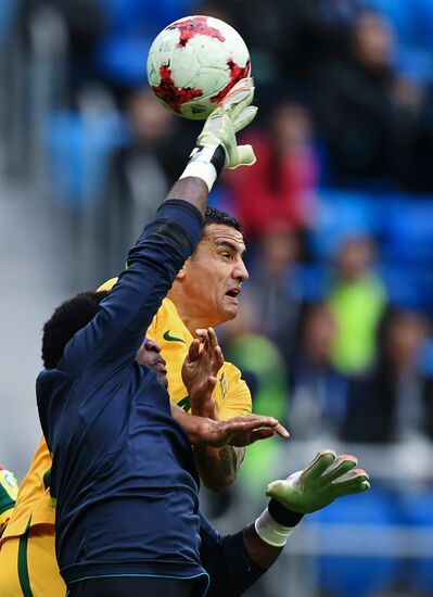Football. 2017 FIFA Confederations Cup. Cameroon vs. Australia