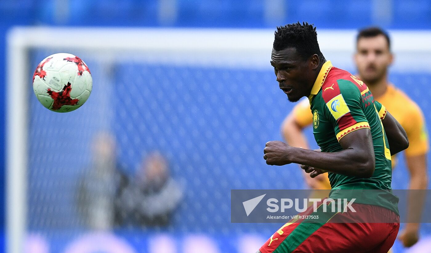 Football. 2017 FIFA Confederations Cup. Cameroon vs. Australia