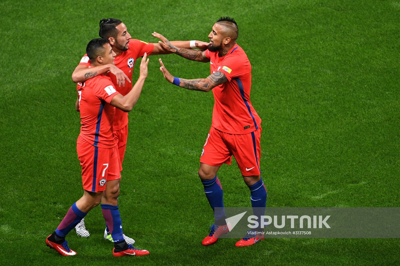 Football. 2017 FIFA Confederations Cup. Germany vs. Chile