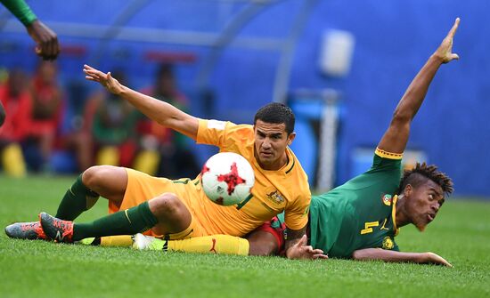 Football. 2017 FIFA Confederations Cup. Cameroon vs. Australia