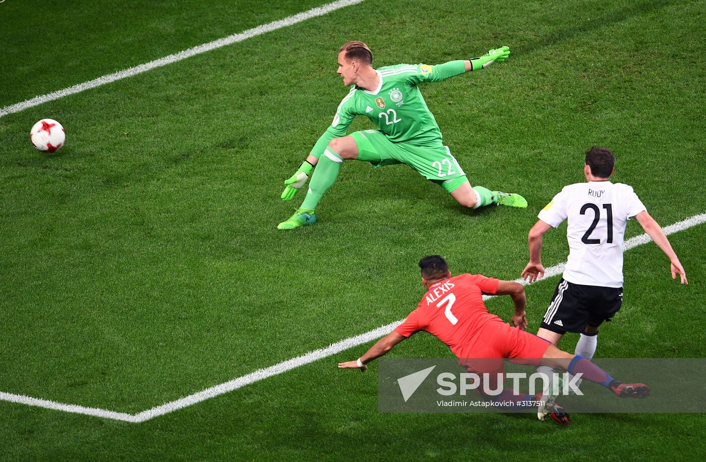 Football. 2017 FIFA Confederations Cup. Germany vs. Chile