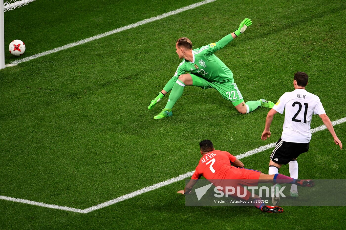 Football. 2017 FIFA Confederations Cup. Germany vs. Chile