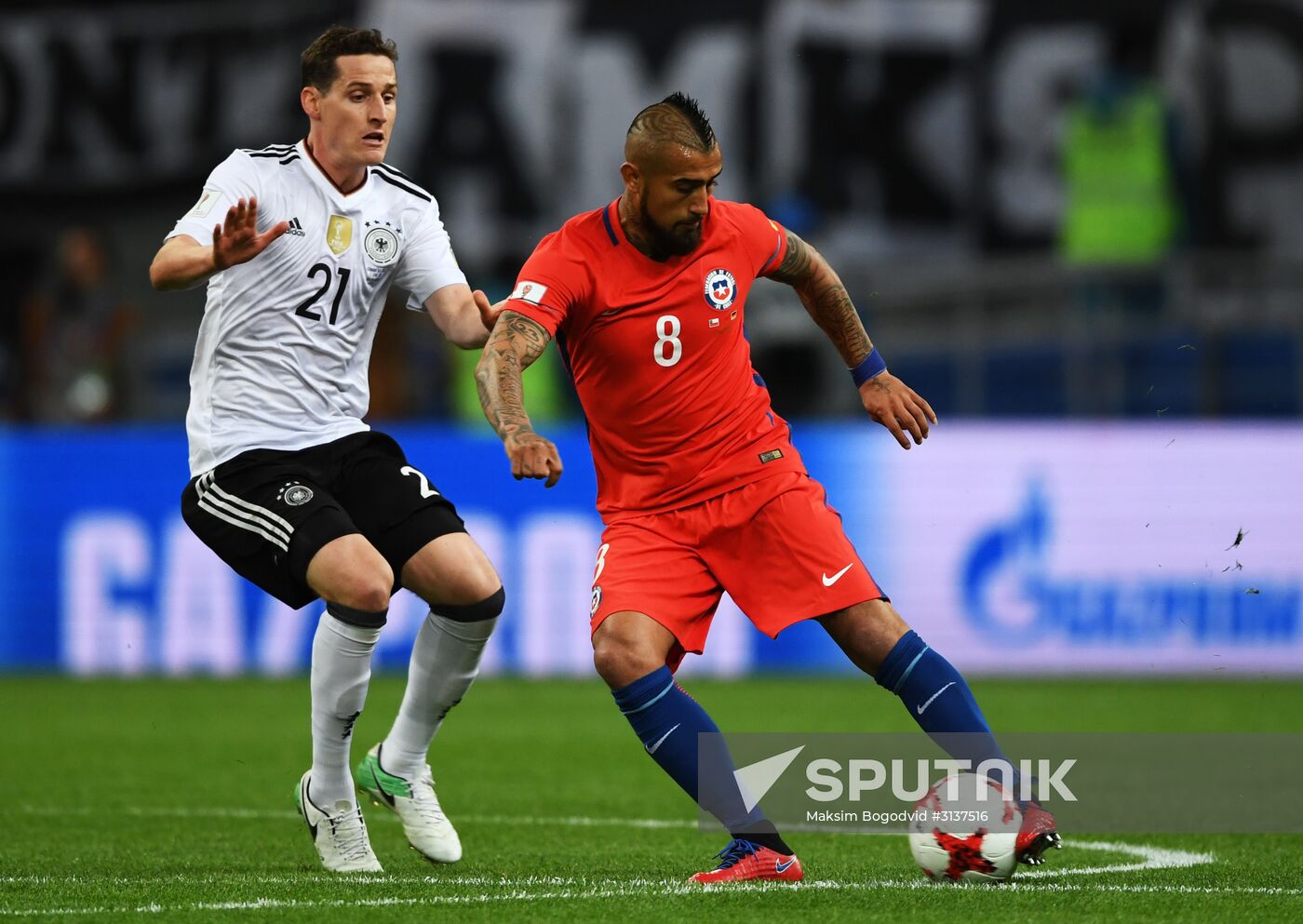 Football. 2017 FIFA Confederations Cup. Germany vs. Chile