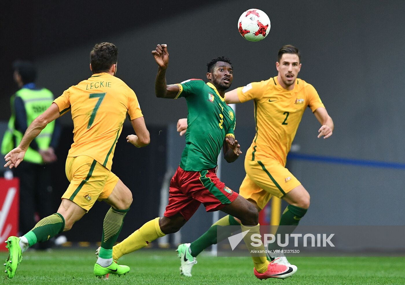 Football. 2017 FIFA Confederations Cup. Cameroon vs. Australia