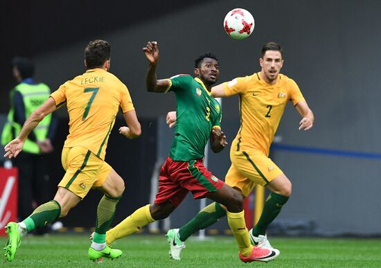 Football. 2017 FIFA Confederations Cup. Cameroon vs. Australia