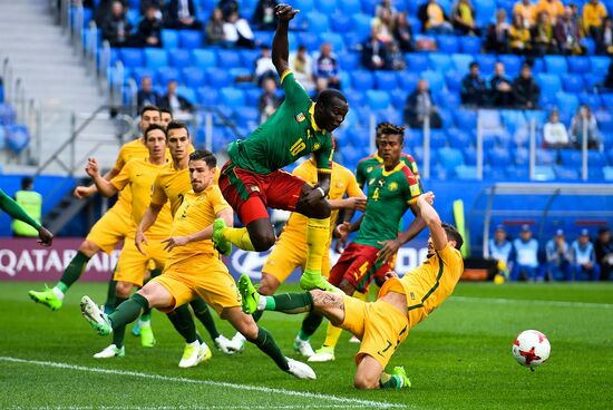 Football. 2017 FIFA Confederations Cup. Cameroon vs. Australia