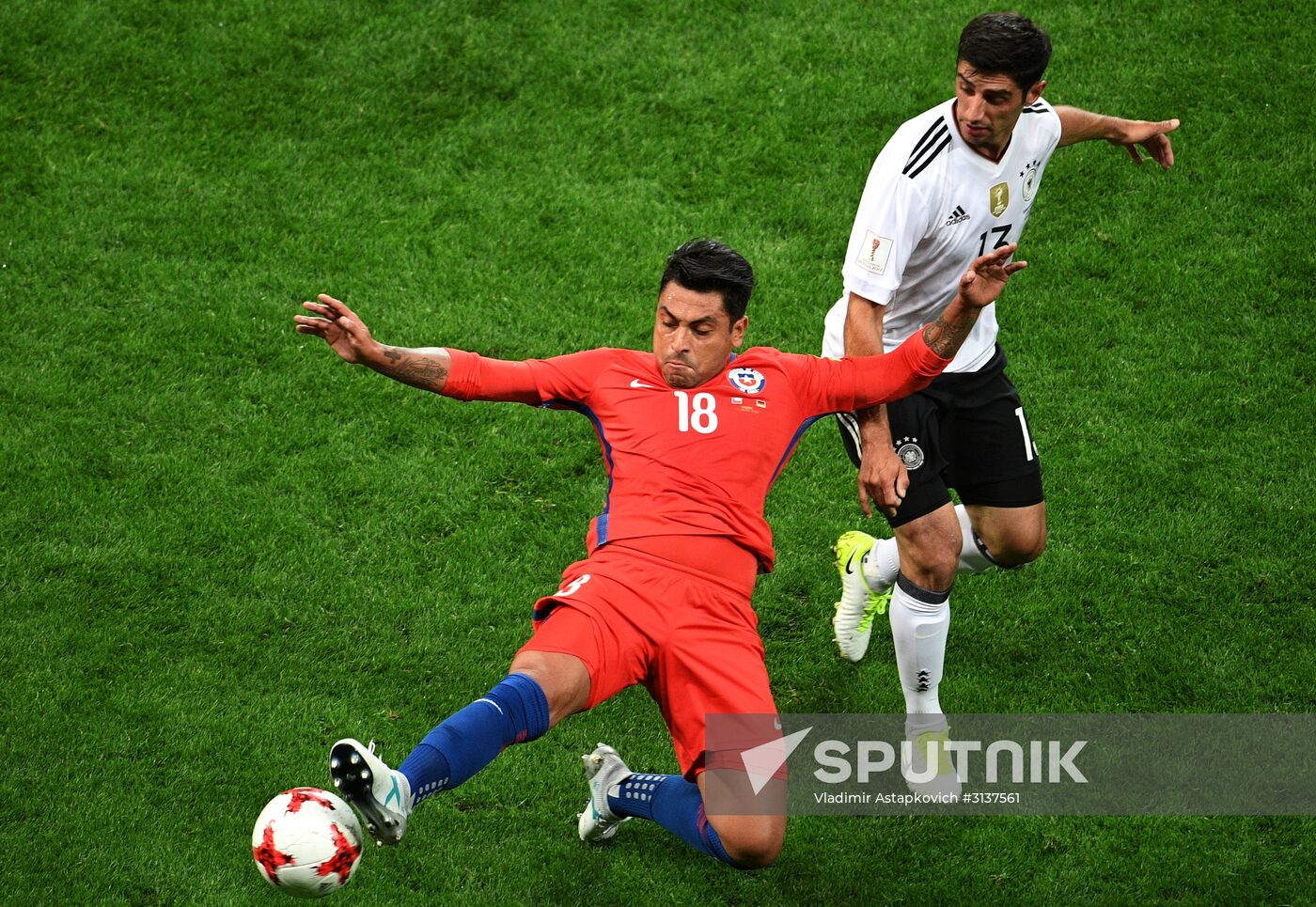 Football. 2017 FIFA Confederations Cup. Germany vs. Chile