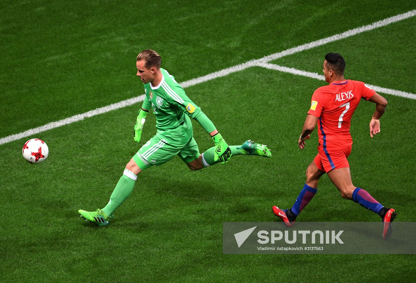 Football. 2017 FIFA Confederations Cup. Germany vs. Chile