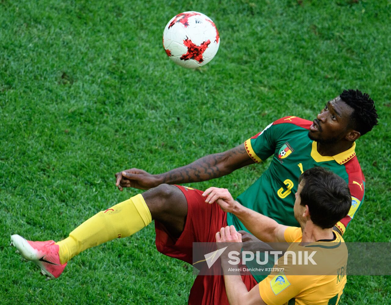 Football. 2017 FIFA Confederations Cup. Cameroon vs. Australia