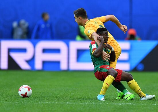 Football. 2017 FIFA Confederations Cup. Cameroon vs. Australia