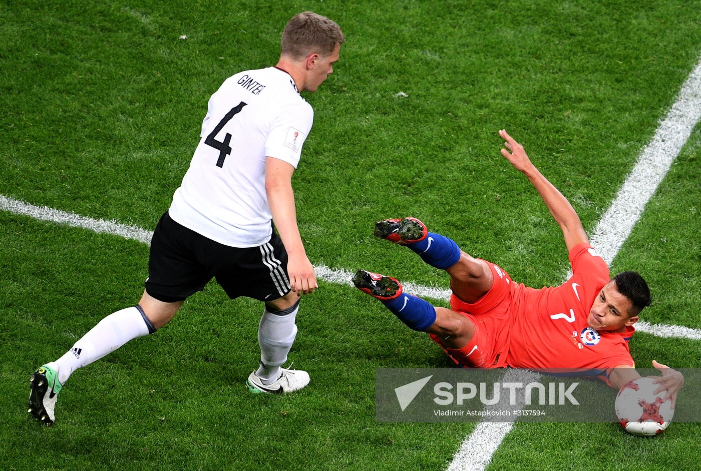 Football. 2017 FIFA Confederations Cup. Germany vs. Chile