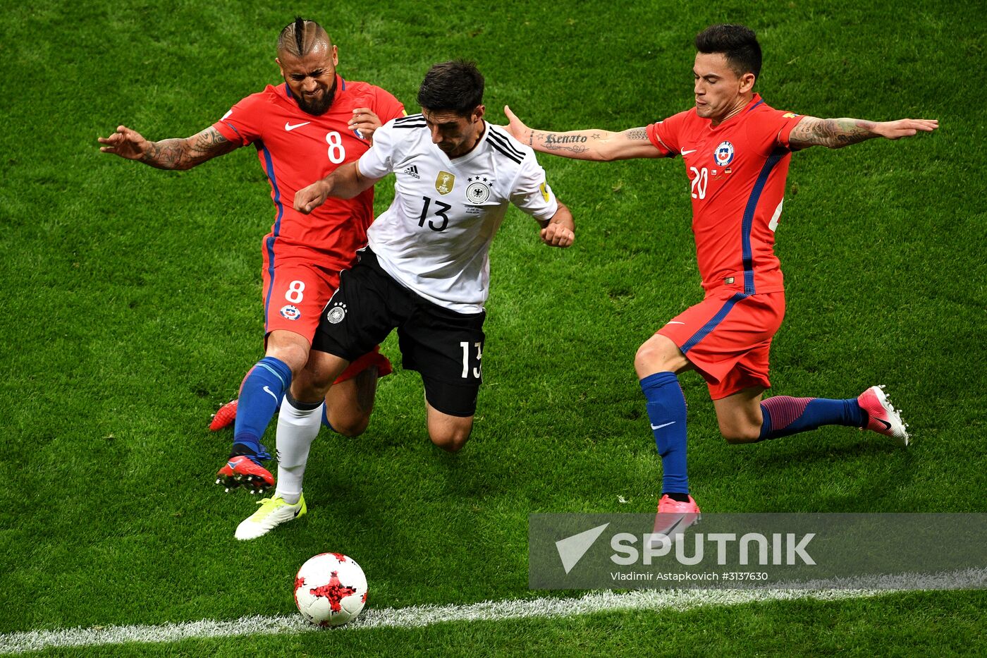 Football. 2017 FIFA Confederations Cup. Germany vs. Chile