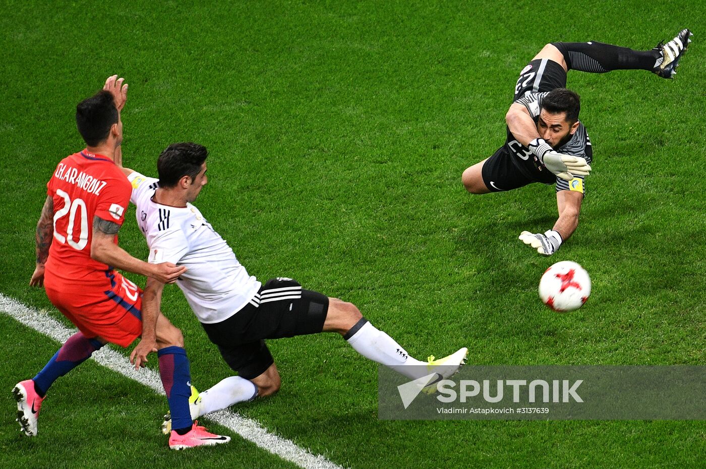 Football. 2017 FIFA Confederations Cup. Germany vs. Chile