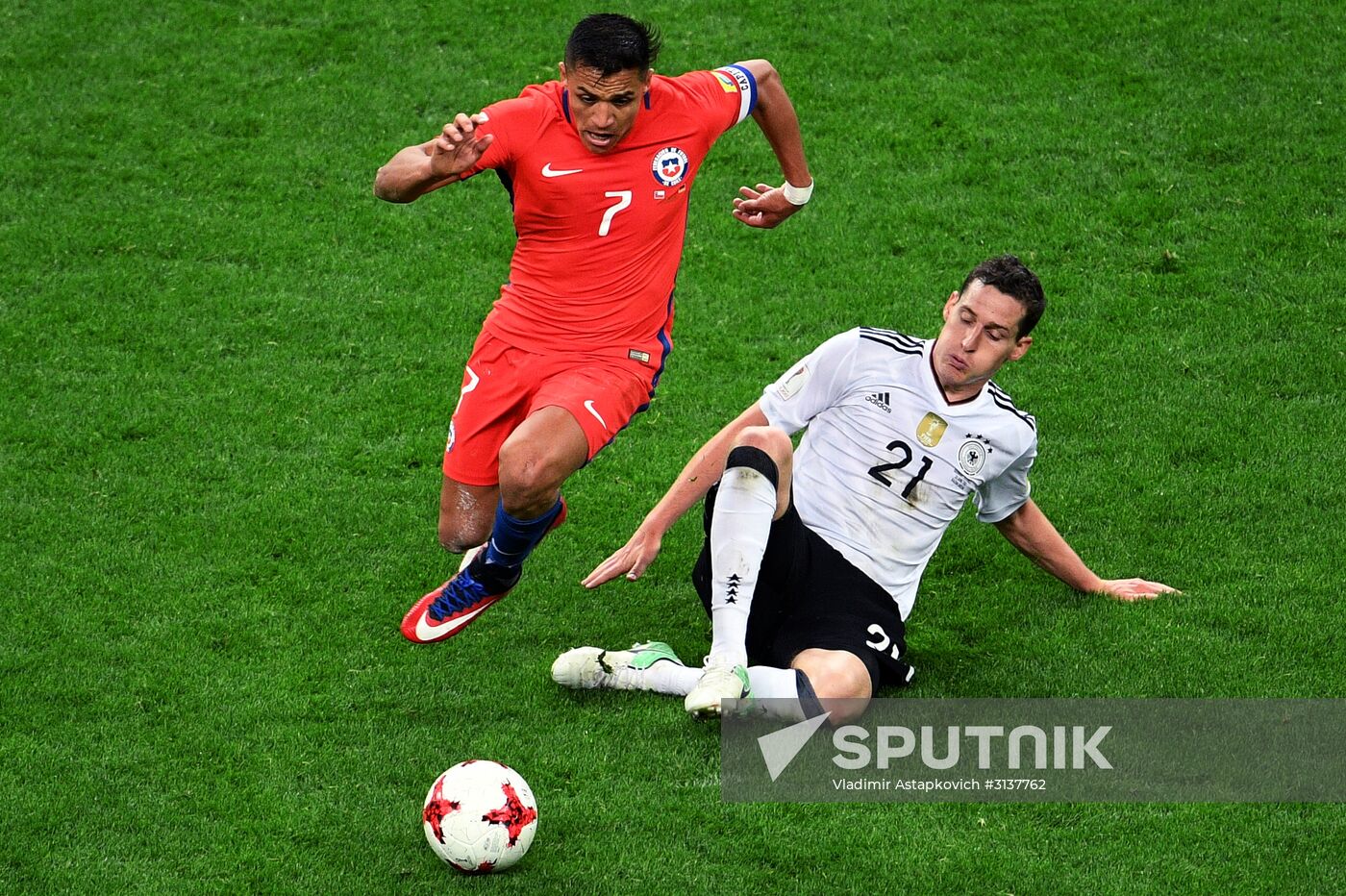 Football. 2017 FIFA Confederations Cup. Germany vs. Chile