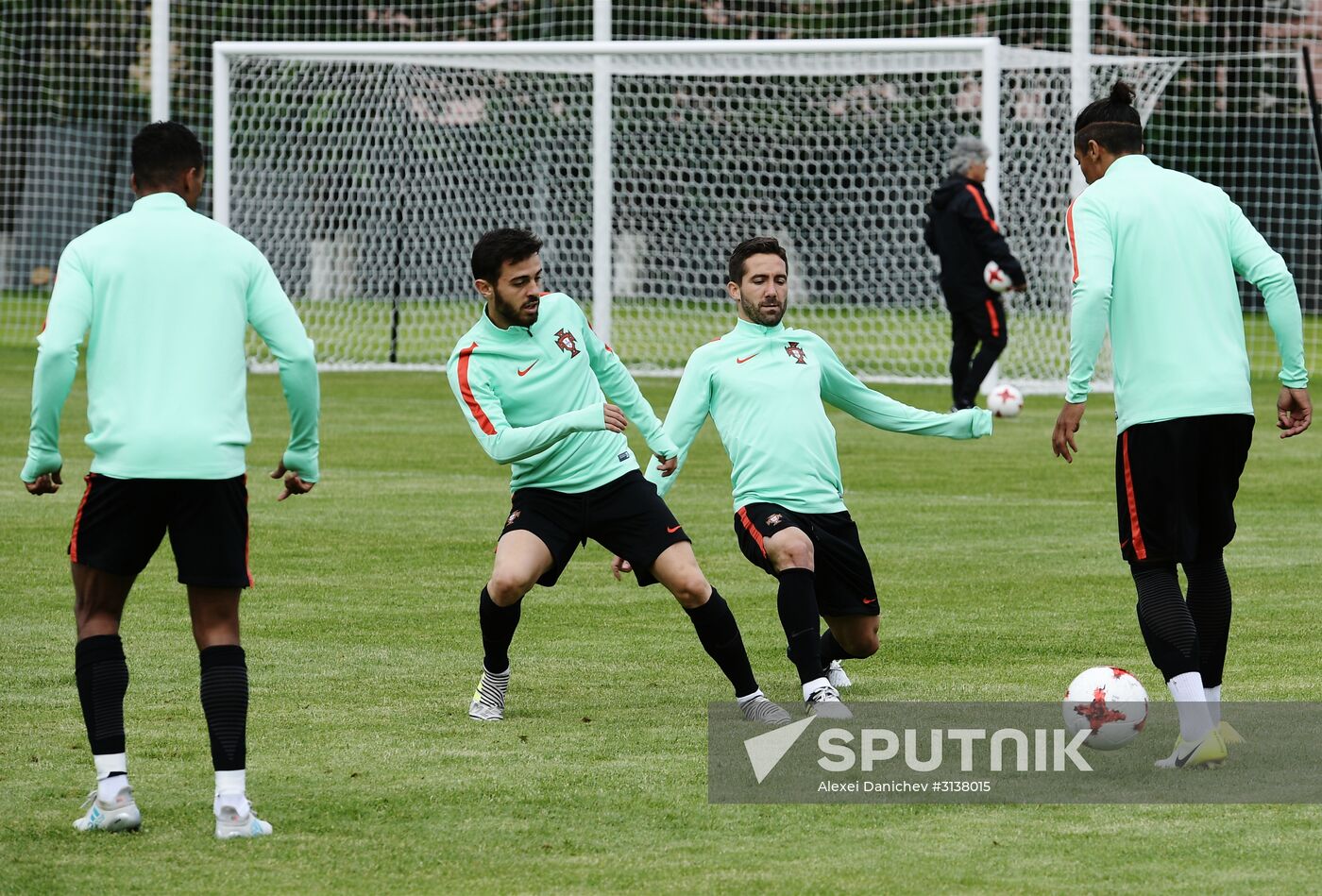 Football. 2017 FIFA Confederations Cup. Training session of Portugal's national team