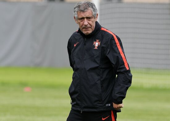 Football. 2017 FIFA Confederations Cup. Training session of Portugal's national team