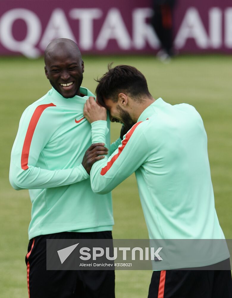 Football. 2017 FIFA Confederations Cup. Training session of Portugal's national team