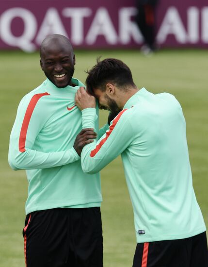 Football. 2017 FIFA Confederations Cup. Training session of Portugal's national team