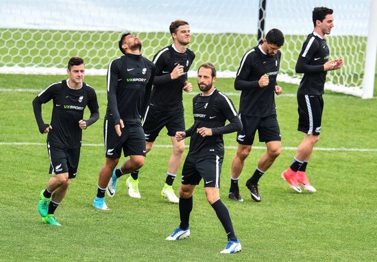Football. 2017 FIFA Confederations Cup. Training session of New Zealand's national team
