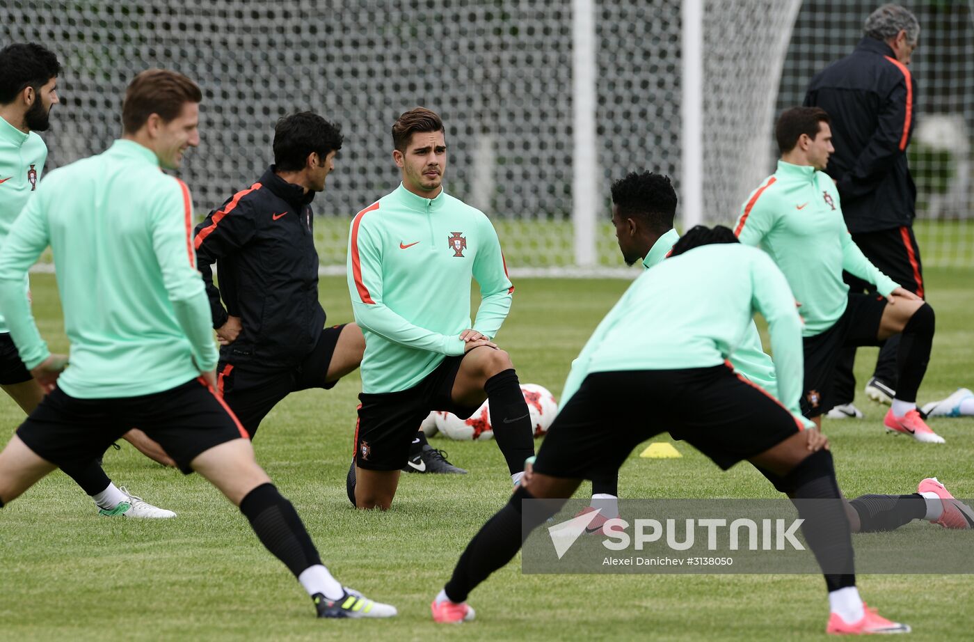 Football. 2017 FIFA Confederations Cup. Training session of Portugal's national team