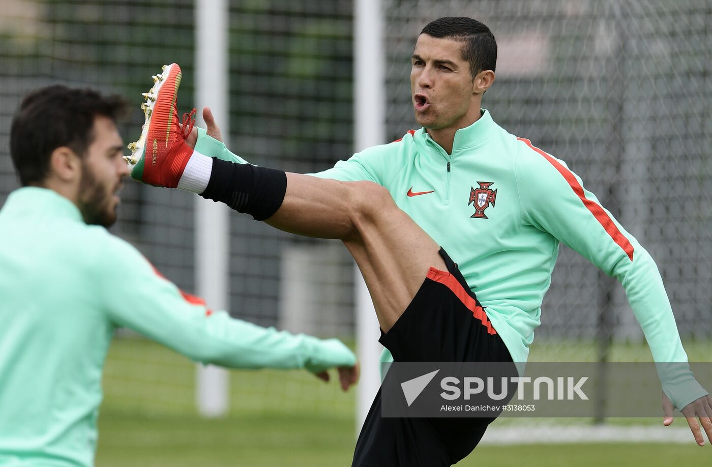 Football. 2017 FIFA Confederations Cup. Training session of Portugal's national team