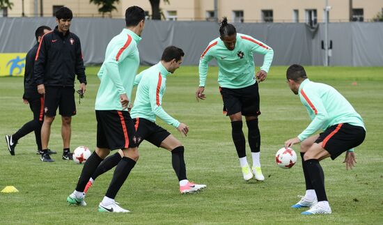 Football. 2017 FIFA Confederations Cup. Training session of Portugal's national team