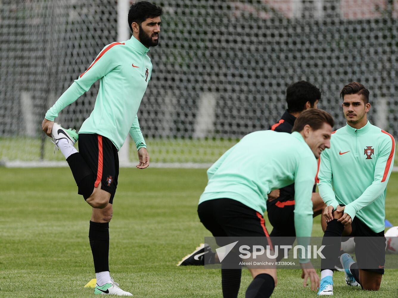 Football. 2017 FIFA Confederations Cup. Training session of Portugal's national team