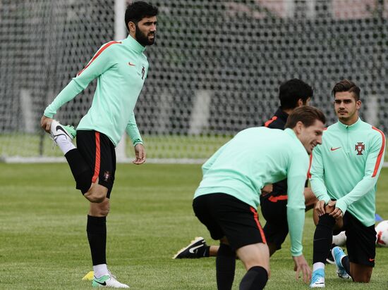 Football. 2017 FIFA Confederations Cup. Training session of Portugal's national team