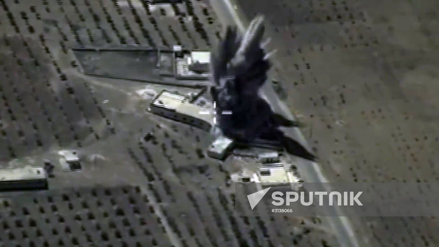 Kalibr cruise missiles hit banned terrorist group ISIS targets in Syria