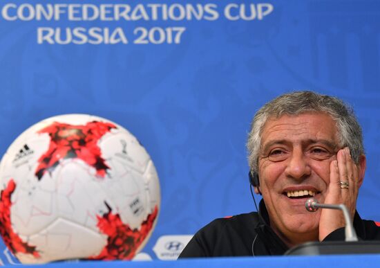 Football. 2017 FIFA Confederations Cup. Training session of Portugal's national team