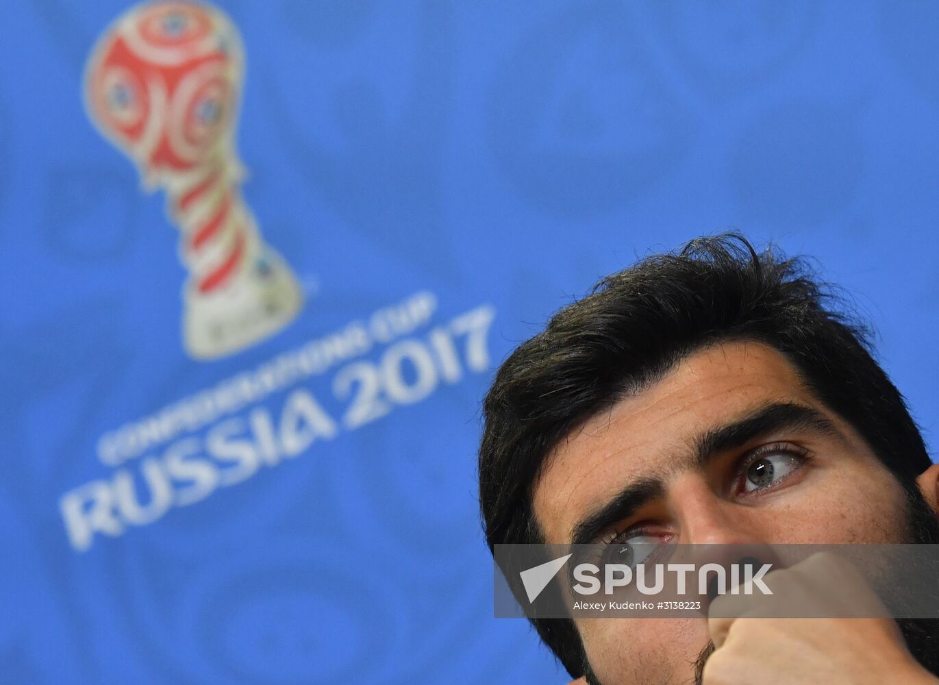 Football. 2017 FIFA Confederations Cup. Training session of Portugal's national team