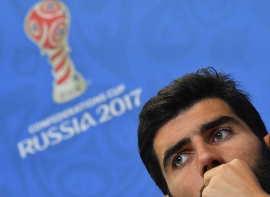 Football. 2017 FIFA Confederations Cup. Training session of Portugal's national team