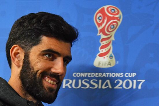 Football. 2017 FIFA Confederations Cup. Training session of Portugal's national team
