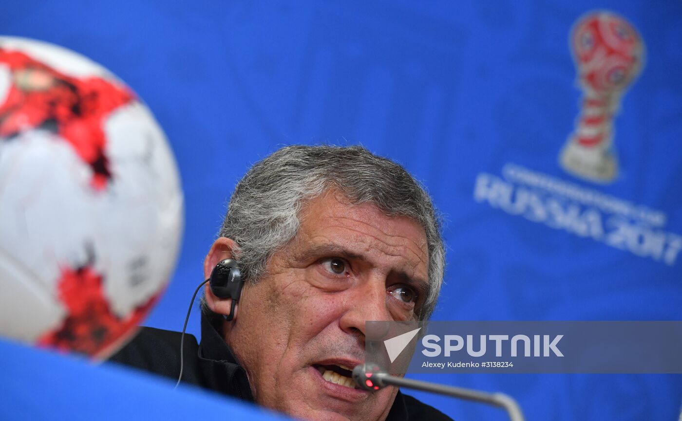 Football. 2017 Confederations Cup. Portugal holds training session
