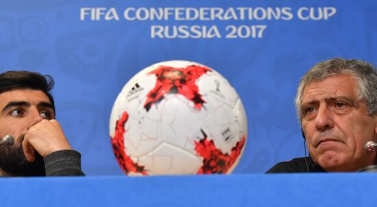 Football. 2017 FIFA Confederations Cup. Training session of Portugal's national team