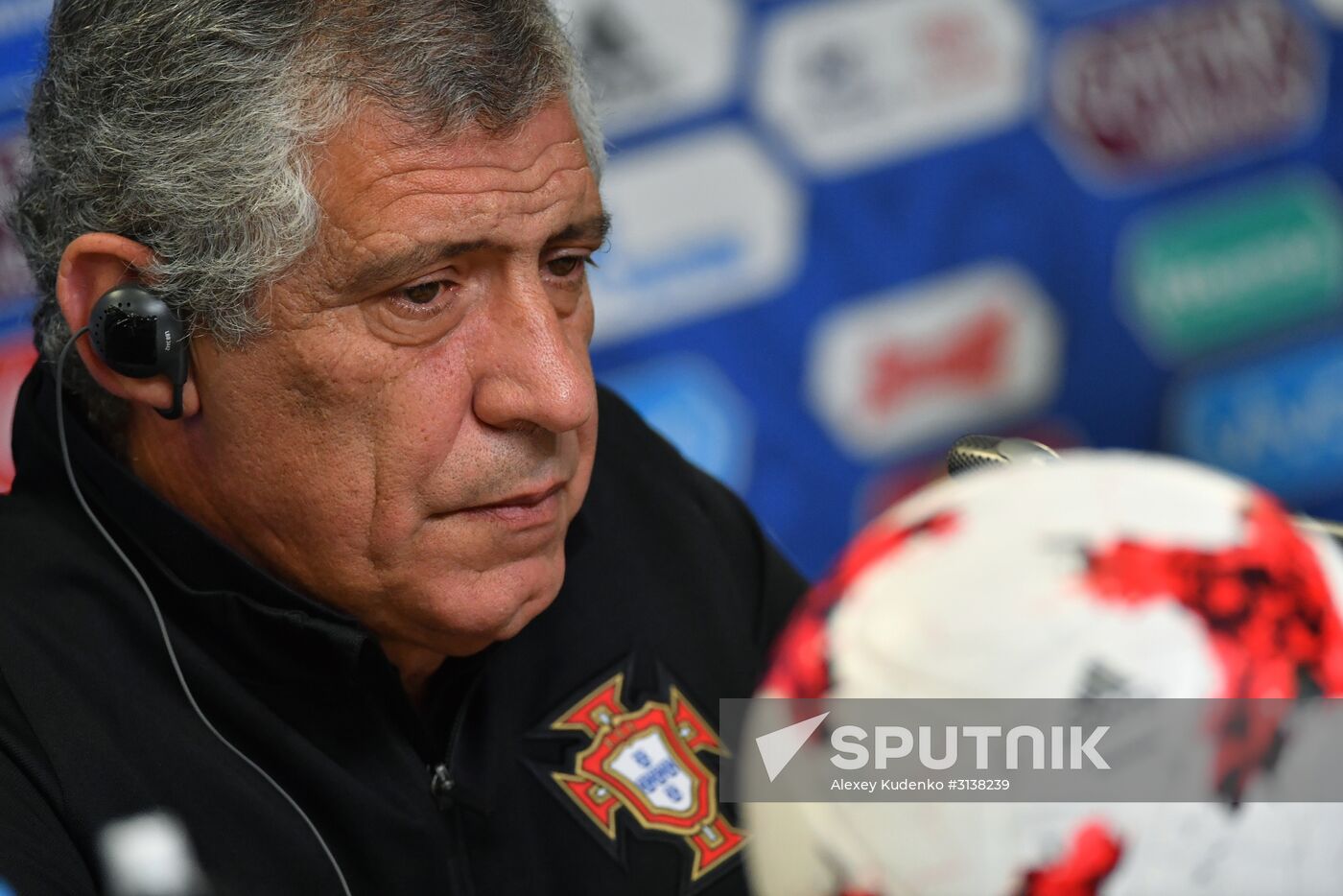 Football. 2017 FIFA Confederations Cup. Training session of Portugal's national team