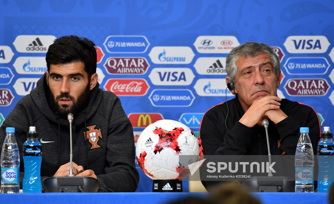 Football. 2017 FIFA Confederations Cup. Training session of Portugal's national team