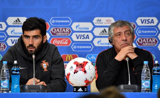 Football. 2017 FIFA Confederations Cup. Training session of Portugal's national team