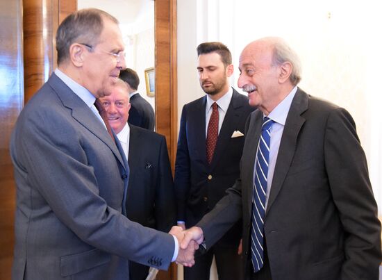 Foreign Minister Lavrov meets with leader of Lebanon's Progressive Socialist Party Walid Jumblatt