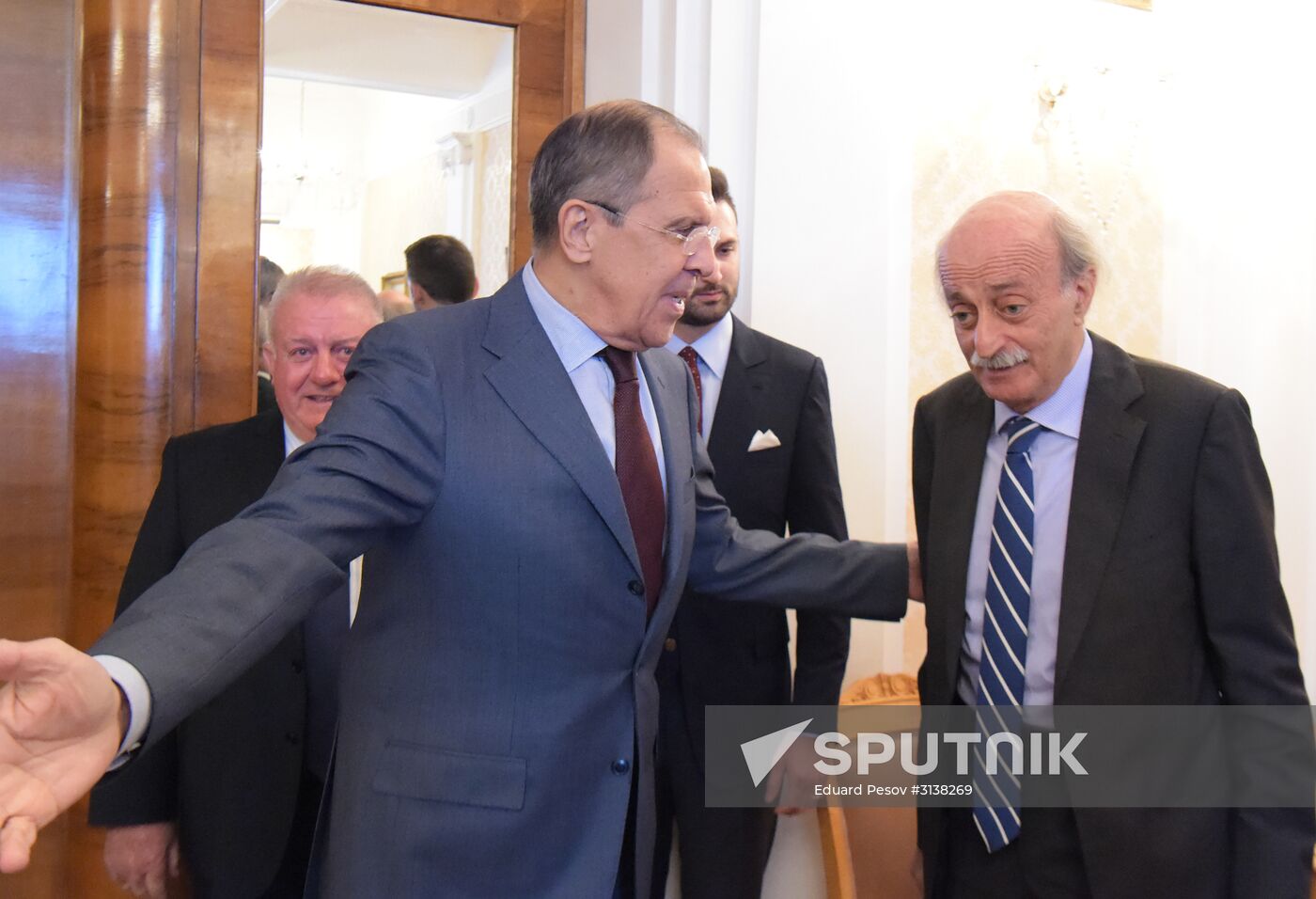 Foreign Minister Lavrov meets with leader of Lebanon's Progressive Socialist Party Walid Jumblatt