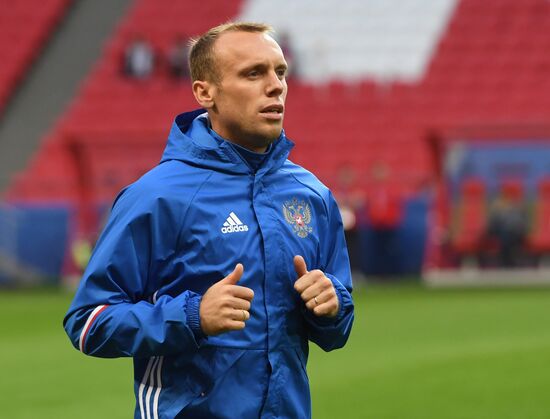 Football. 2017 FIFA Confederations Cup. Training session of Russia’s national team